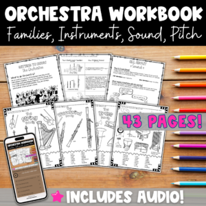 Orchestra Instruments Worksheets & Activities | Elementary Music