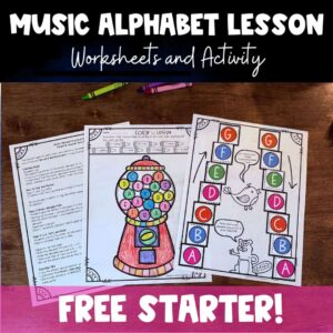 Free Music Alphabet Lesson