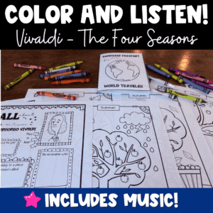 Vivaldi The Four Seasons Listening Activity & Coloring — Elementary Music Lesson