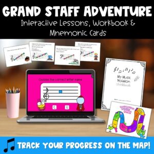 The Grand Staff Adventure | Interactive Music Note Reading Course & Workbook