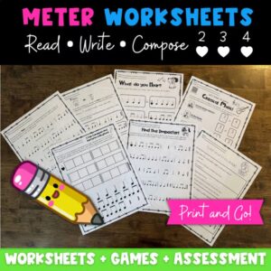 Rhythm Worksheets: Time Signatures, Meter, Bar Lines & Measures